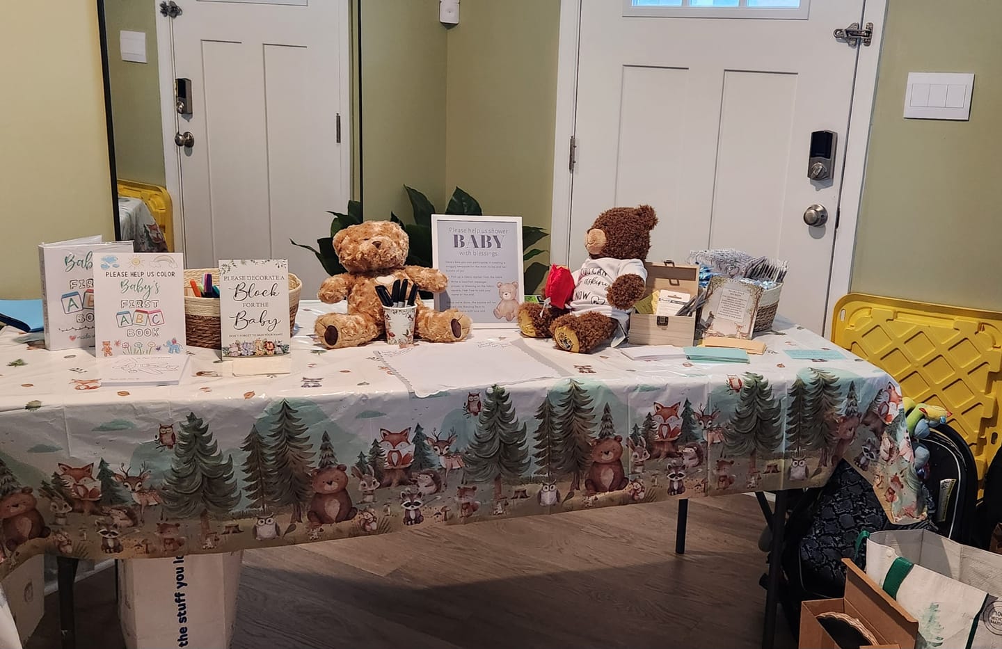 Customer photo review of Toffee Blessing Bear® Baby Shower Bundle