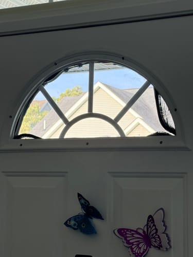 Customer photo review of Clear Sunburst Glass and Frame Kit (Fanlite)