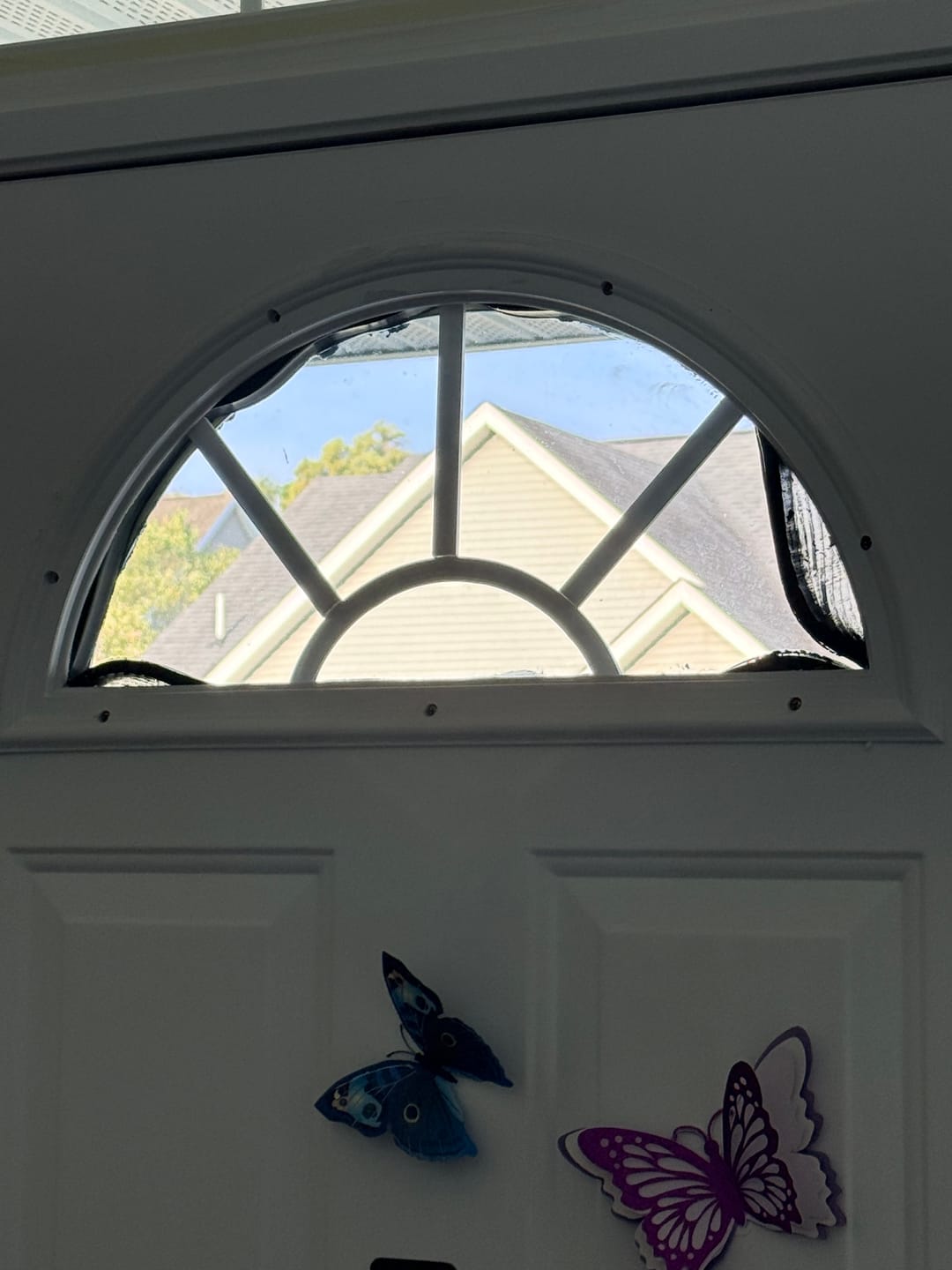 Customer photo review of Clear Sunburst Glass and Frame Kit (Fanlite)