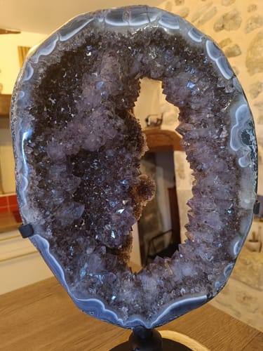 Customer photo review of Extra Quality Brazilian Amethyst Crystal Portal on a Rotating Stand, 37.5 lbs & 21.2" tall Model #5604-0089 by Brazil Gems