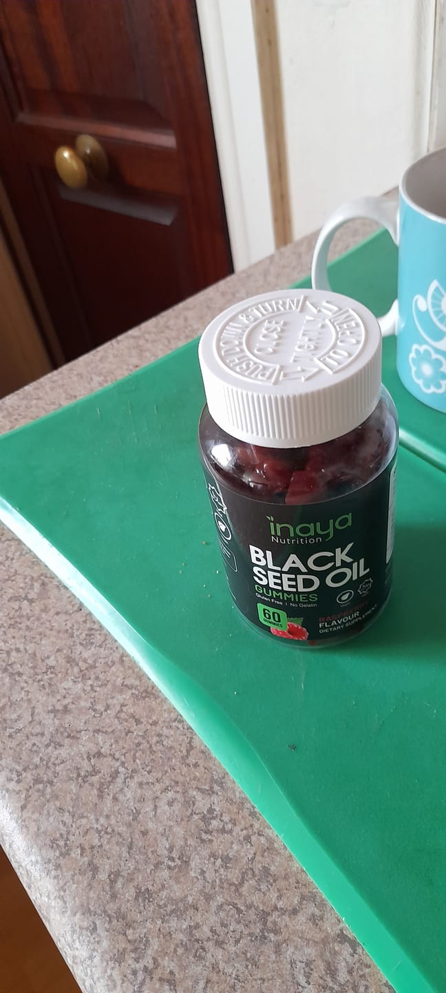 Customer photo review of Black Seed Oil Gummies (Raspberry)