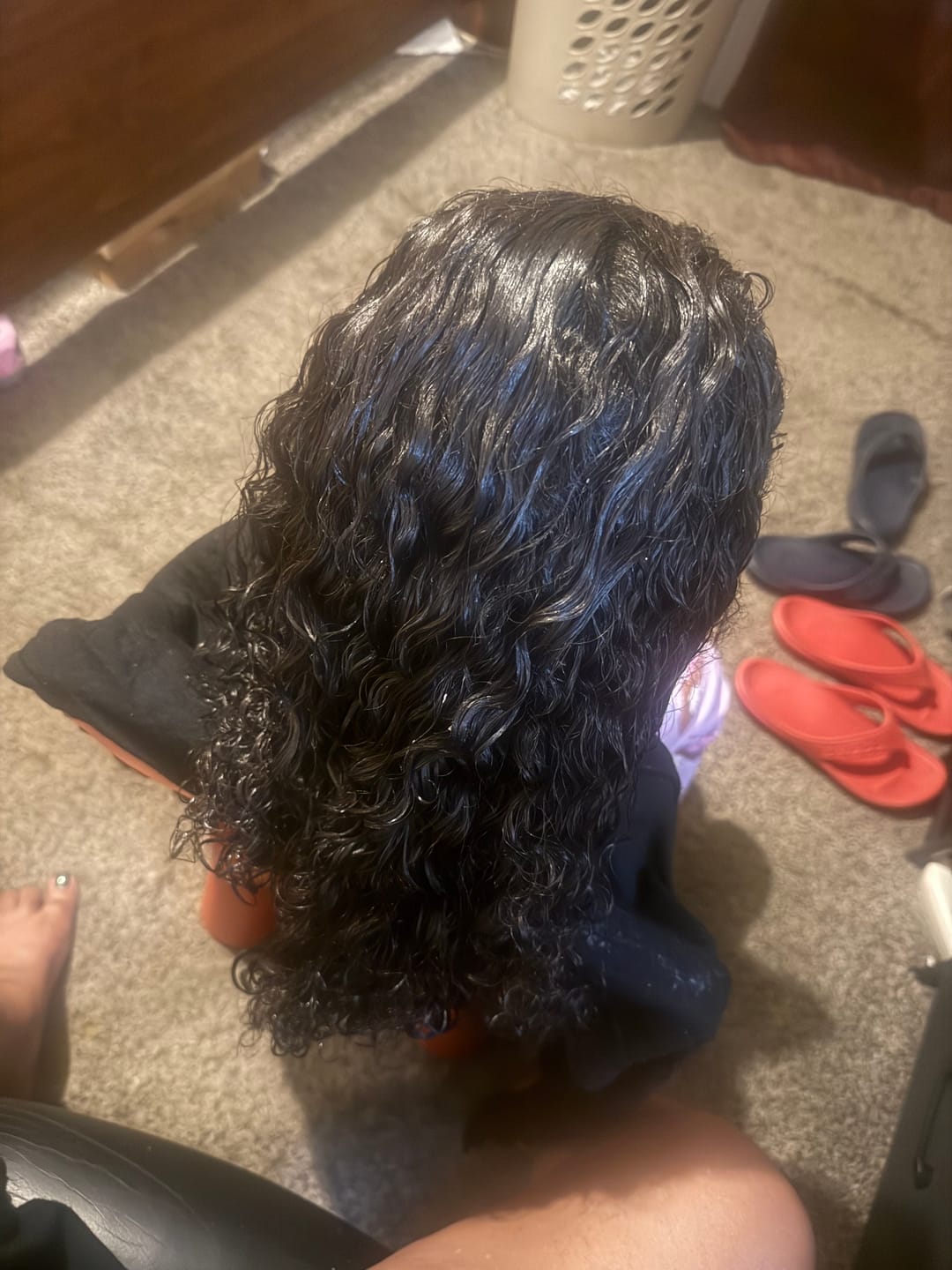 Customer photo review of Hibiscus and Chebe Leave In Conditioner