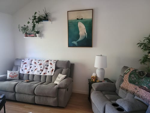 Customer photo review of White Whale Print