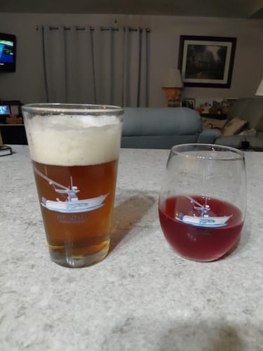 Customer photo review of Custom Pint Glasses
