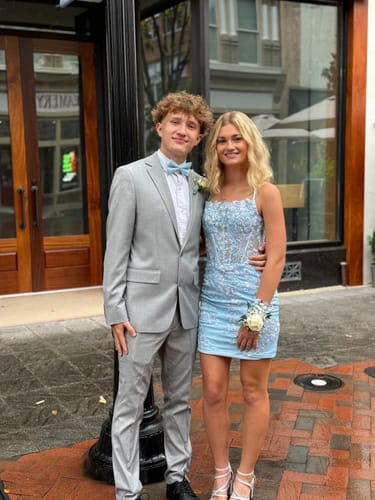 Chester K. review of Sky Blue Bow Tie in Cotton image 1 out of 1