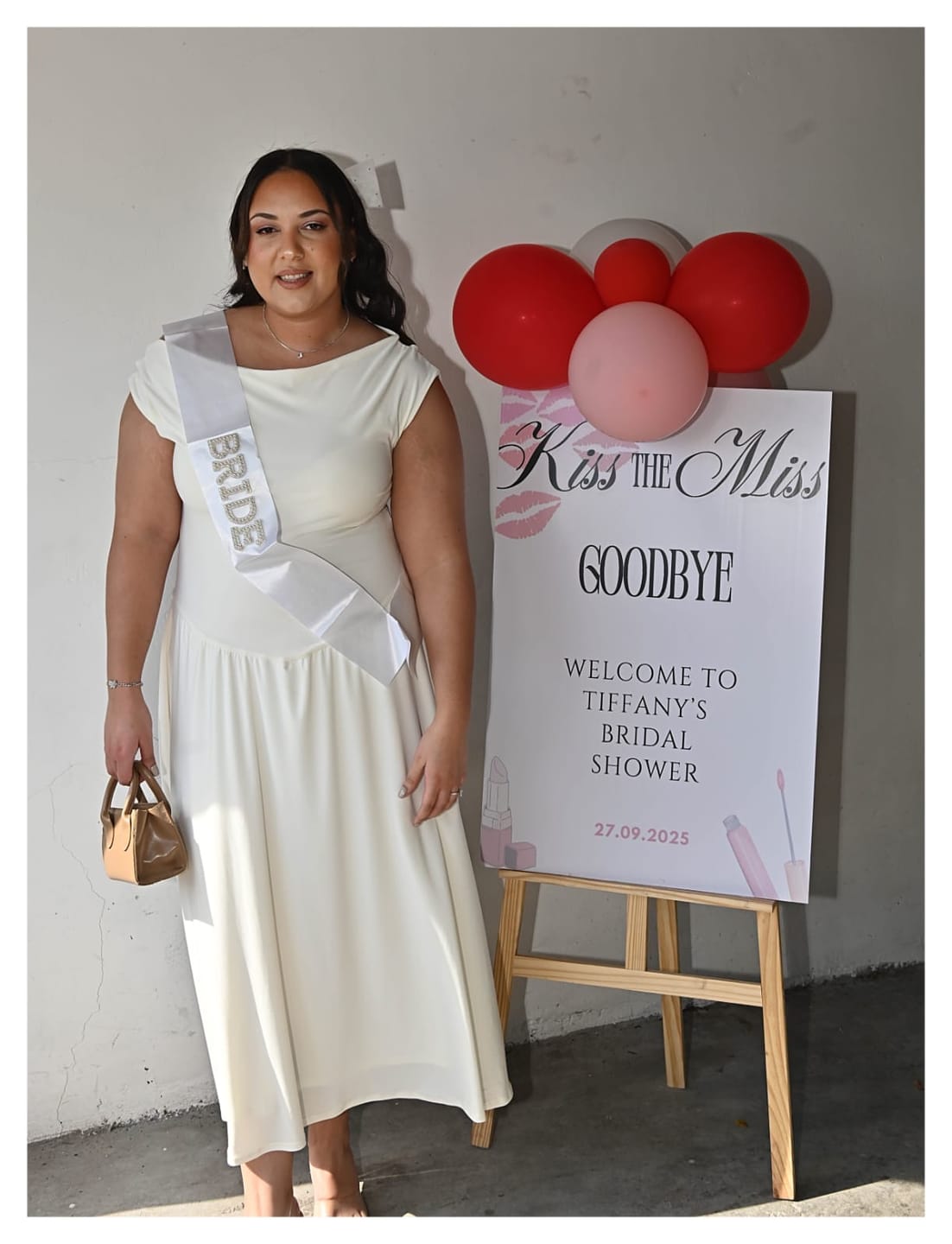 Customer photo review of Cream Cowl Neck Drop Waist Midi Dress