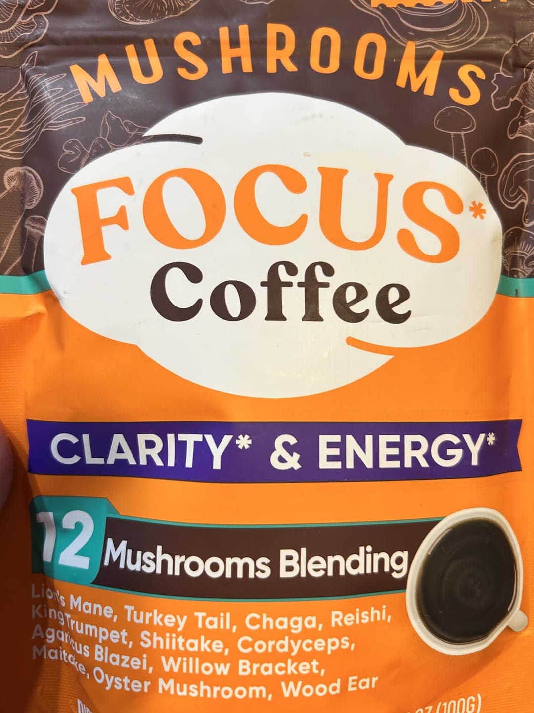 Customer photo review of 12 Mushrooms Focus Coffee - 40 Servings