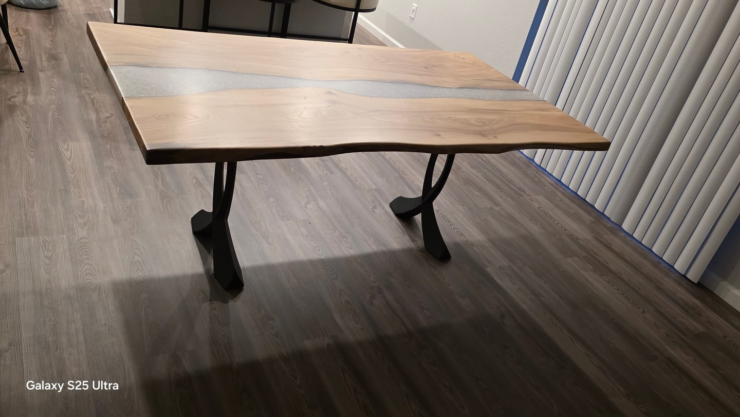 Customer photo review of Table Legs 423 Curva 28H Dining Furniture Legs