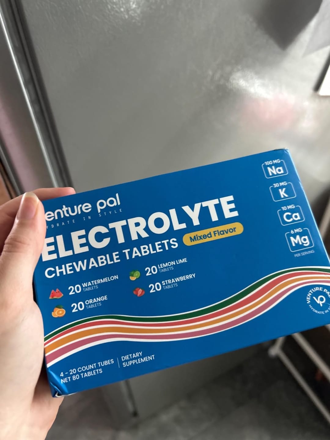 Customer photo review of Chewable Electrolyte Tablets - Variety Pack - 80 Tablets