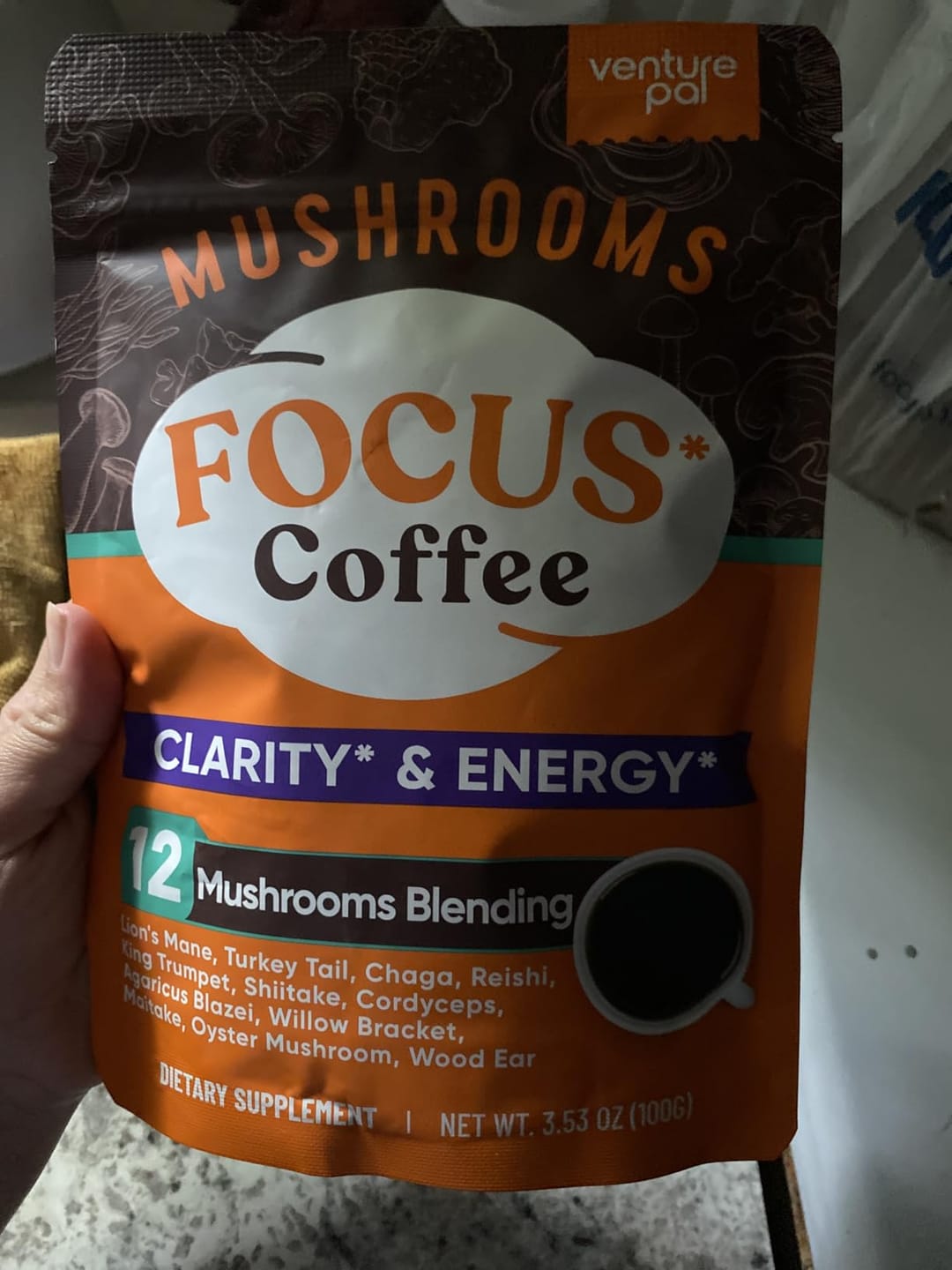Customer photo review of 12 Mushrooms Focus Coffee - 40 Servings