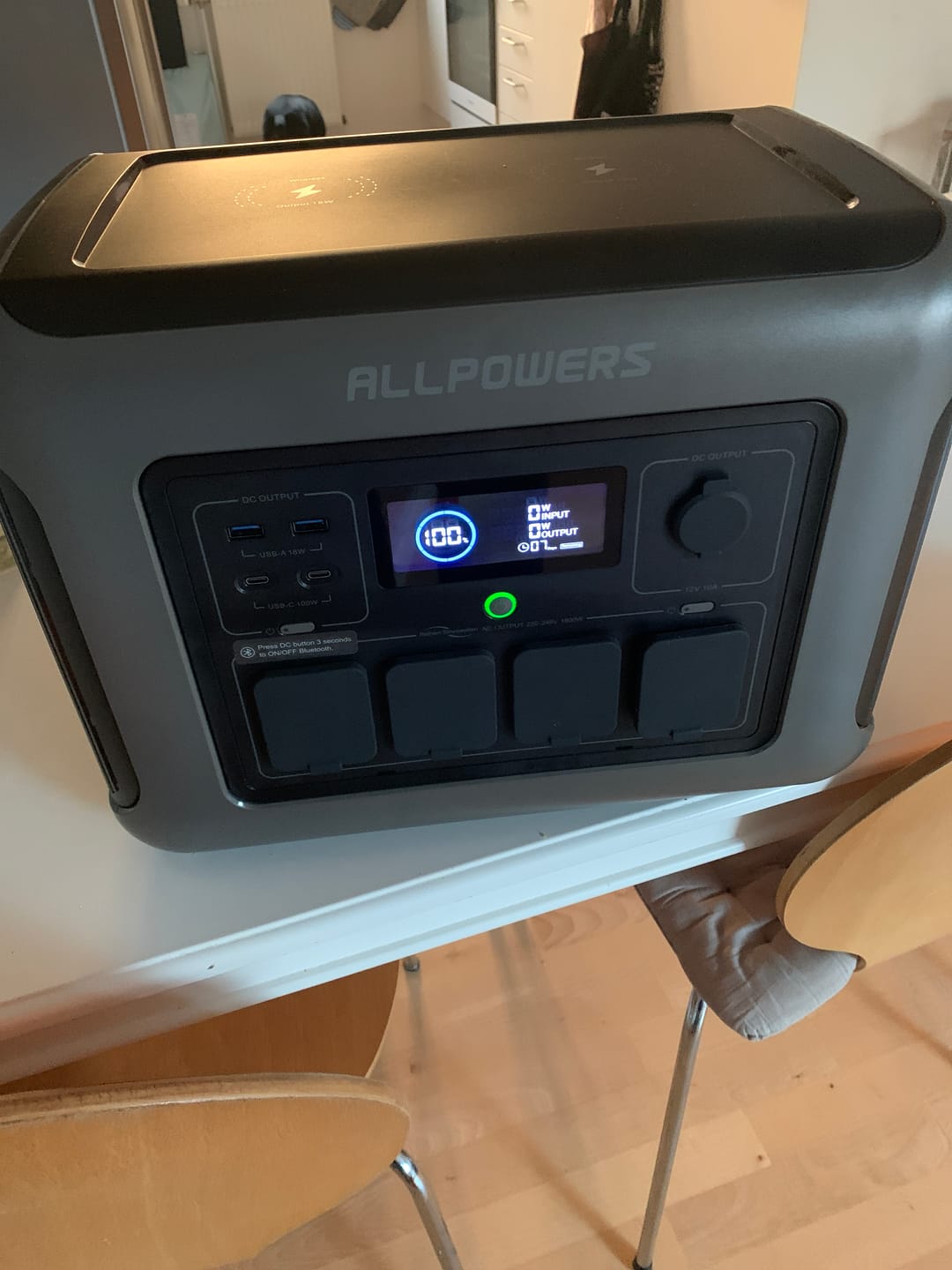 Customer photo review of ALLPOWERS R1500 Portable Power Station 1800W 1152Wh LiFeP04 Battery