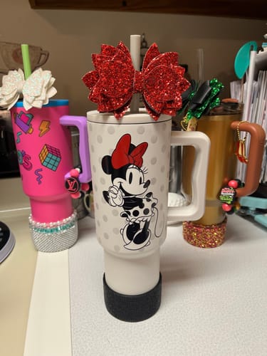 Customer photo review of BLACKED OUT BLING Tumbler Boot -fits 40oz New!