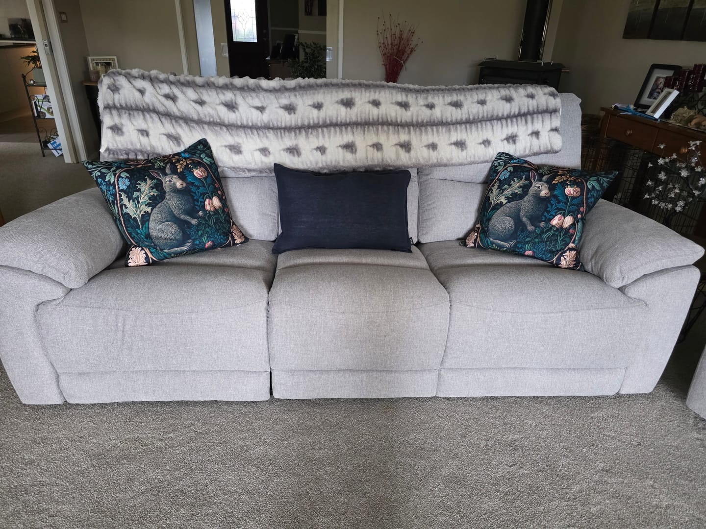 Customer photo review of Rabbit Woodland Cushion Covers