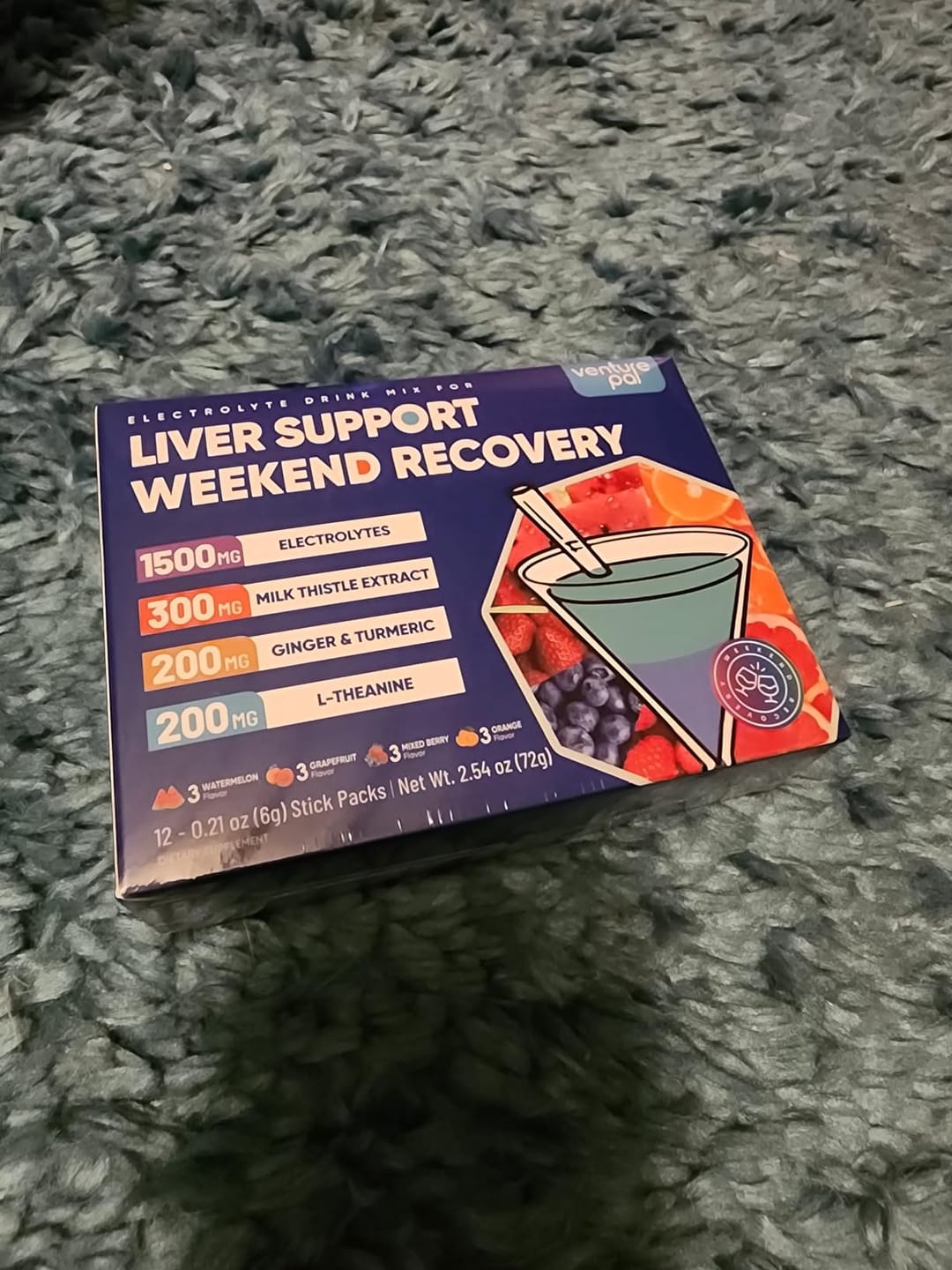 Customer photo review of Liver Support Sugar Free Electrolyte Powder Packets - Variety- 16 Sticks