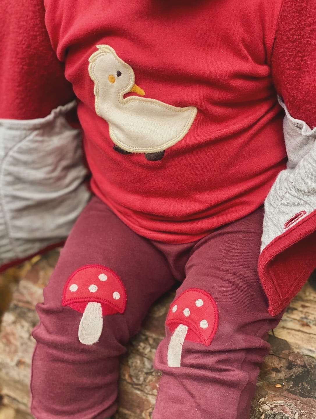 Customer photo review of Duckling Applique Long Sleeve T-Shirt