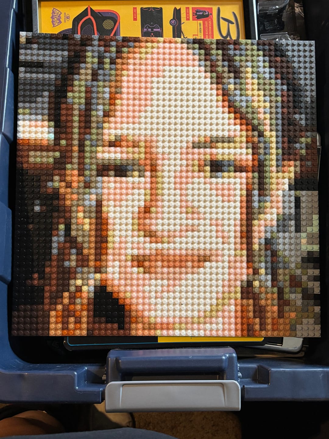Customer photo review of Custom Bricked Mosaic Portrait 16x16"