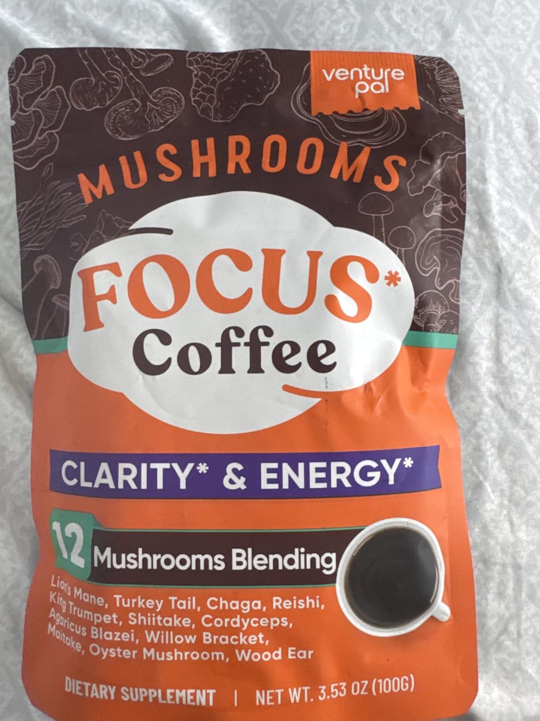 Customer photo review of 12 Mushrooms Focus Coffee - 40 Servings