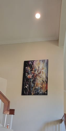 Customer photo review of Abstract Bright Radiance Wall Art