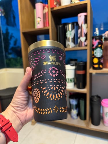 Customer photo review of Stacking Beer Pint Midnight Catrina | 473ML