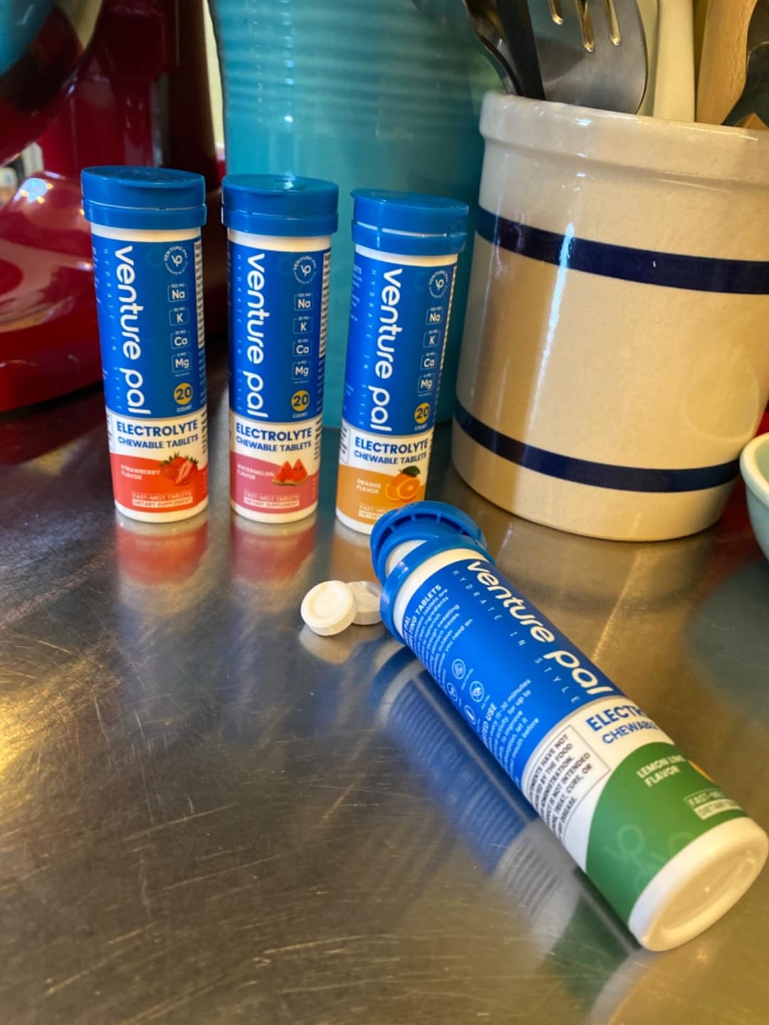 Customer photo review of Chewable Electrolyte Tablets - Variety Pack - 80 Tablets