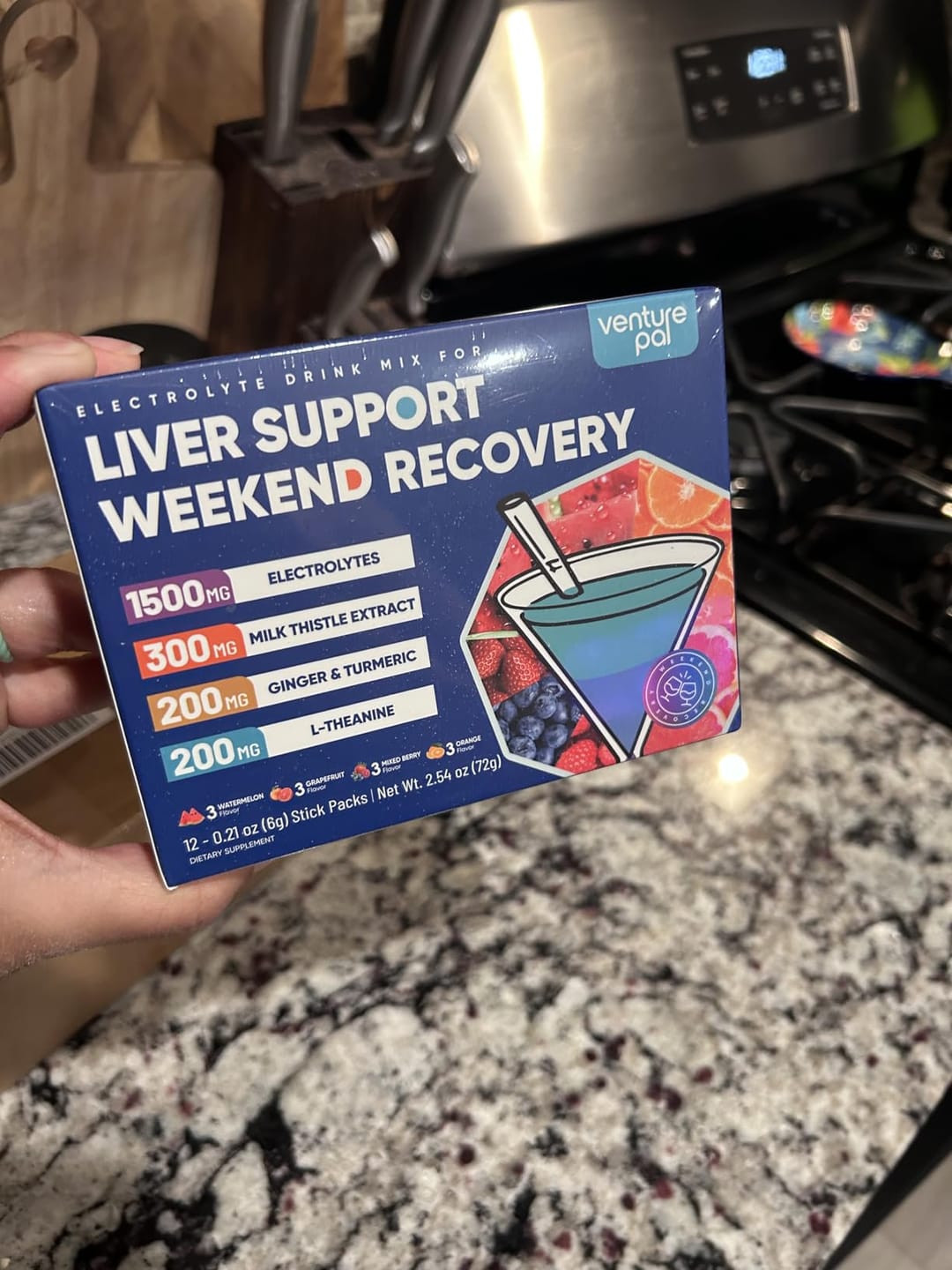 Customer photo review of Liver Support Sugar Free Electrolyte Powder Packets - Variety- 16 Sticks