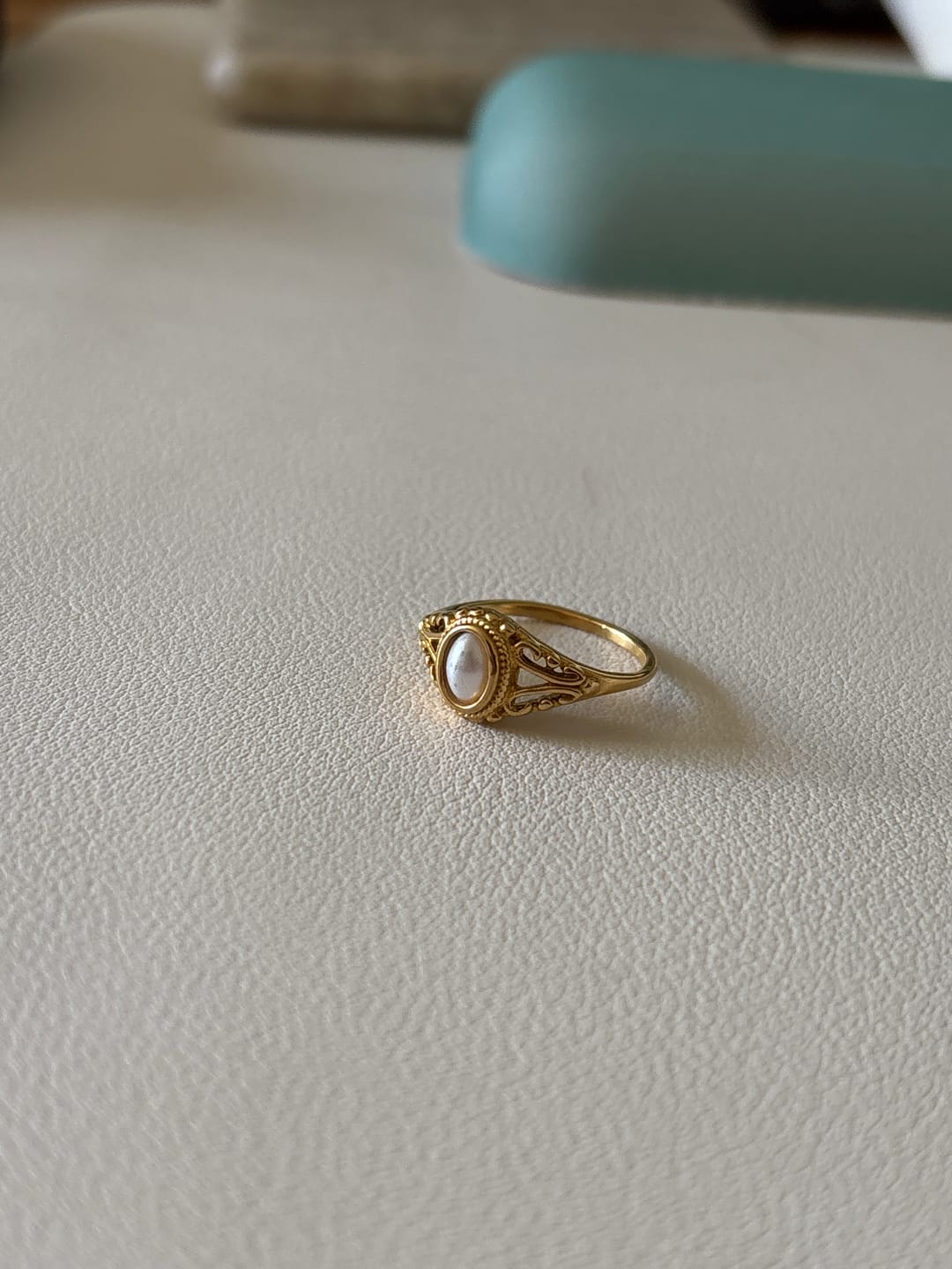 Customer photo review of Goccia di Perla Ring