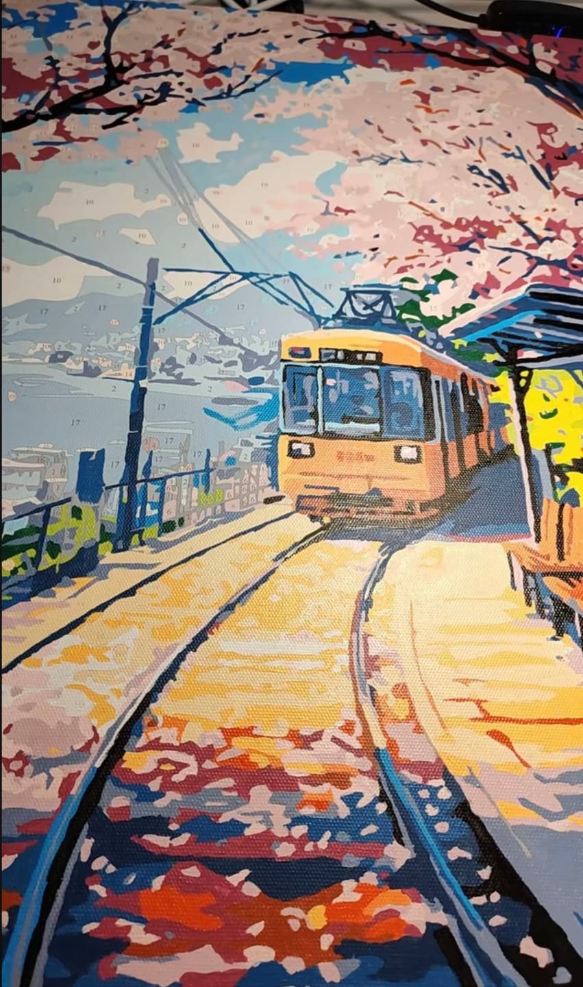 Customer photo review of Pause & Paint - Paint by Numbers Kit (Large)