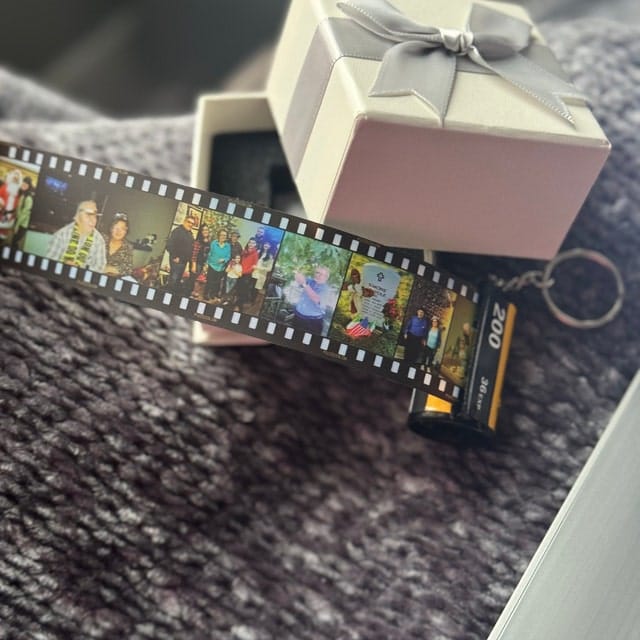 Customer photo review of Custom Drive Safe Film Roll Keychain For Your Love