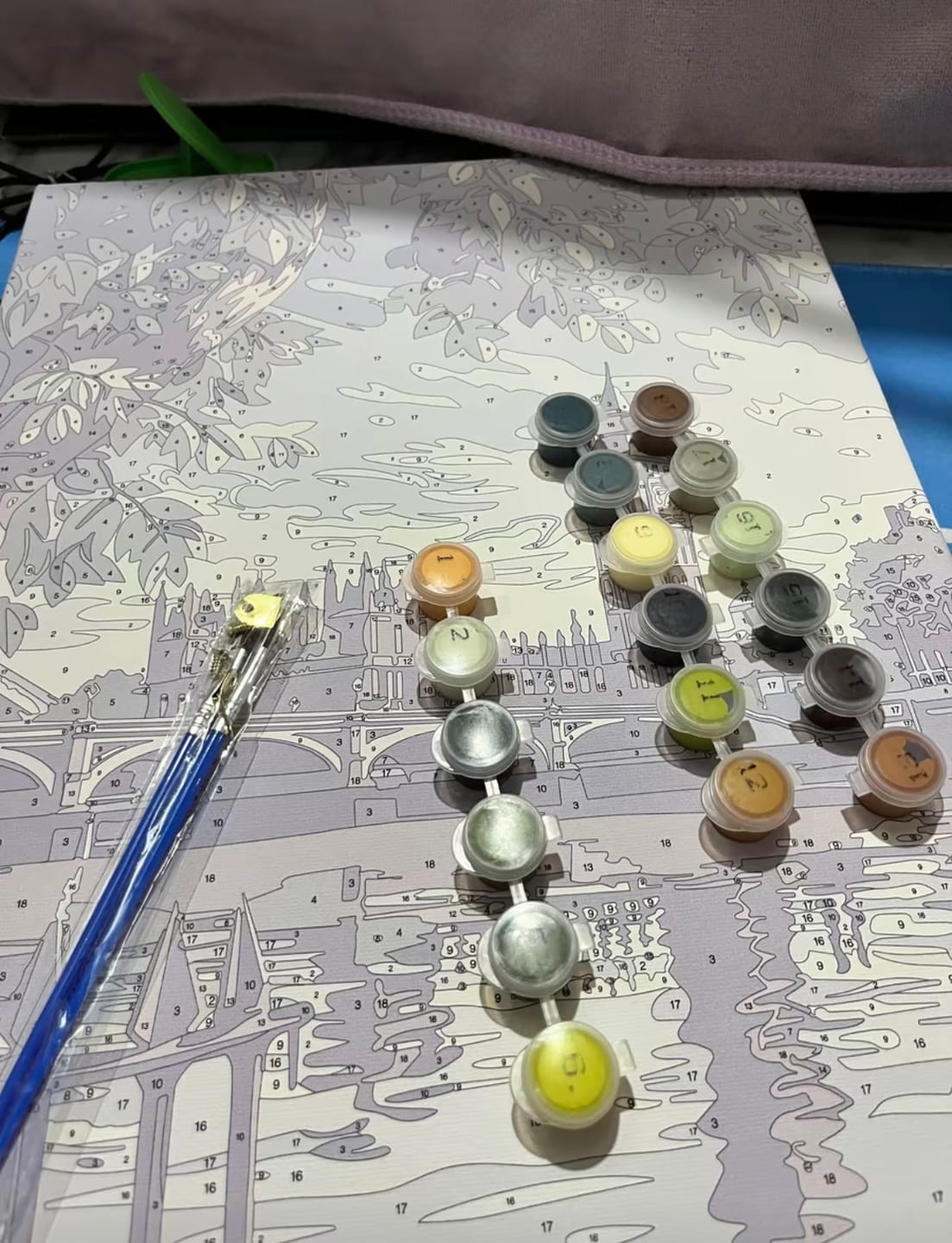 Customer photo review of Pause & Paint - Paint by Numbers Kit (Large)