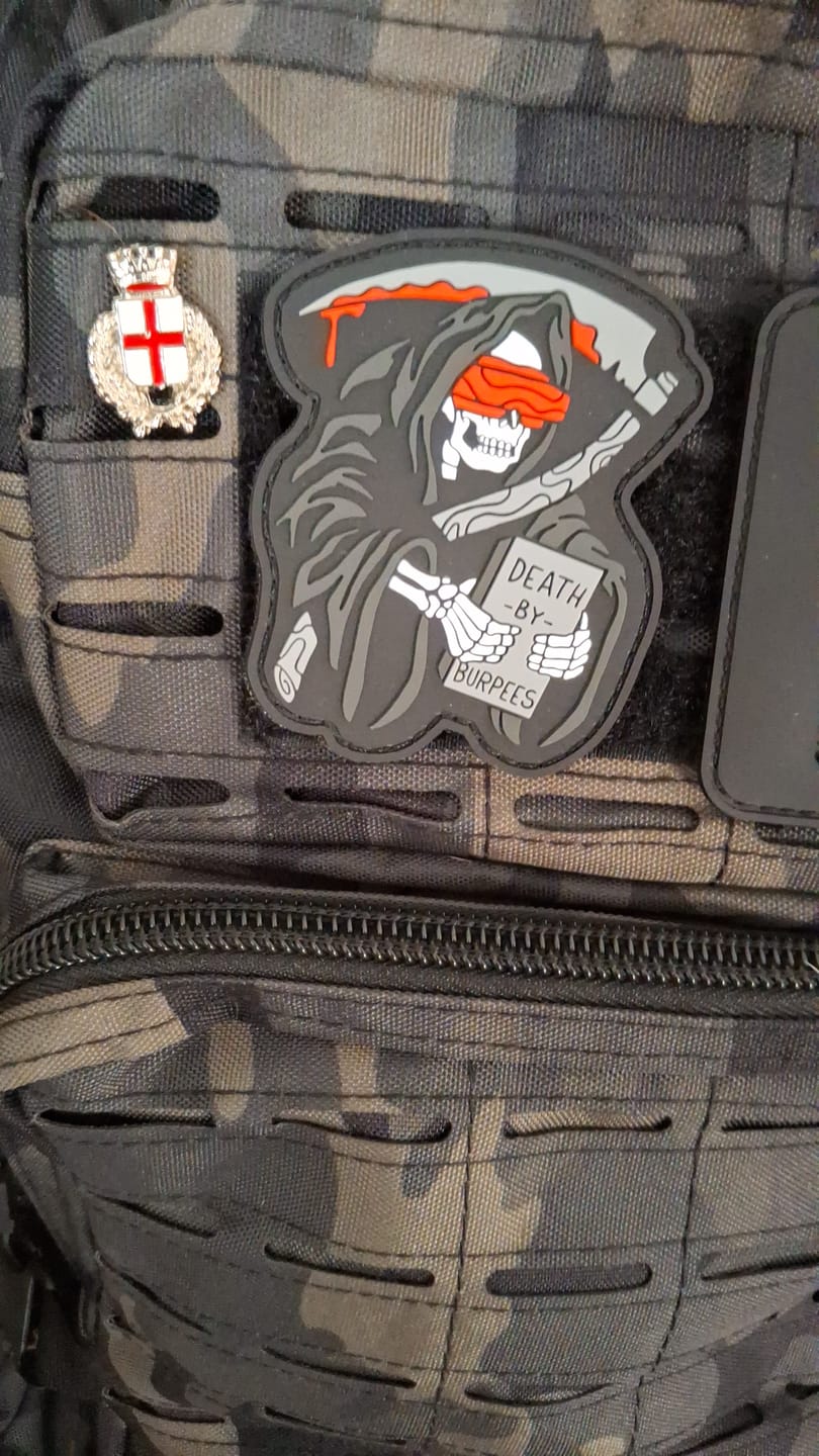 Customer photo review of Parche Pvc Death By Burpees