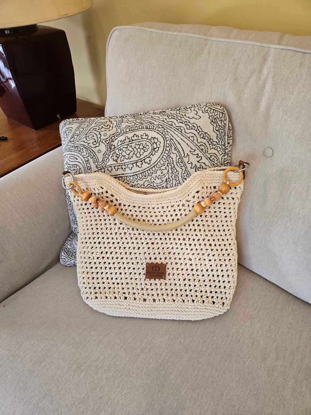 Customer photo review of CrochetPark™ Haven Hobo crochet kit