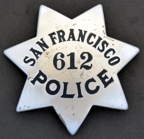 Customer photo review of SFPD San Francisco Police Officer Badge Replica Movie Props Customize Number