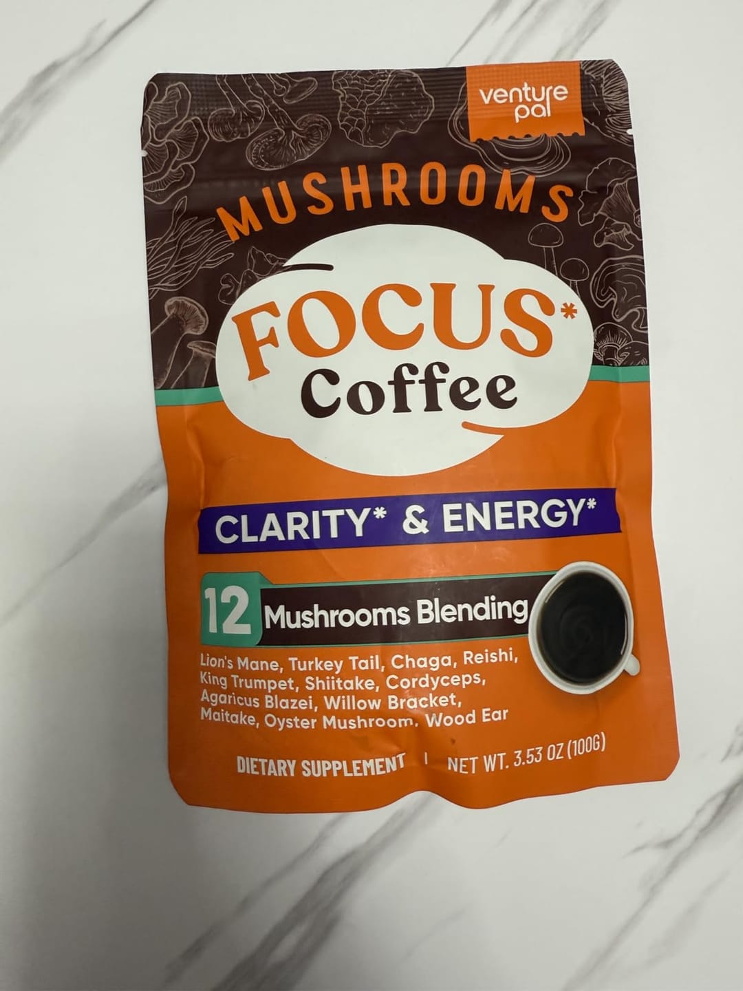 Customer photo review of 12 Mushrooms Focus Coffee - 40 Servings