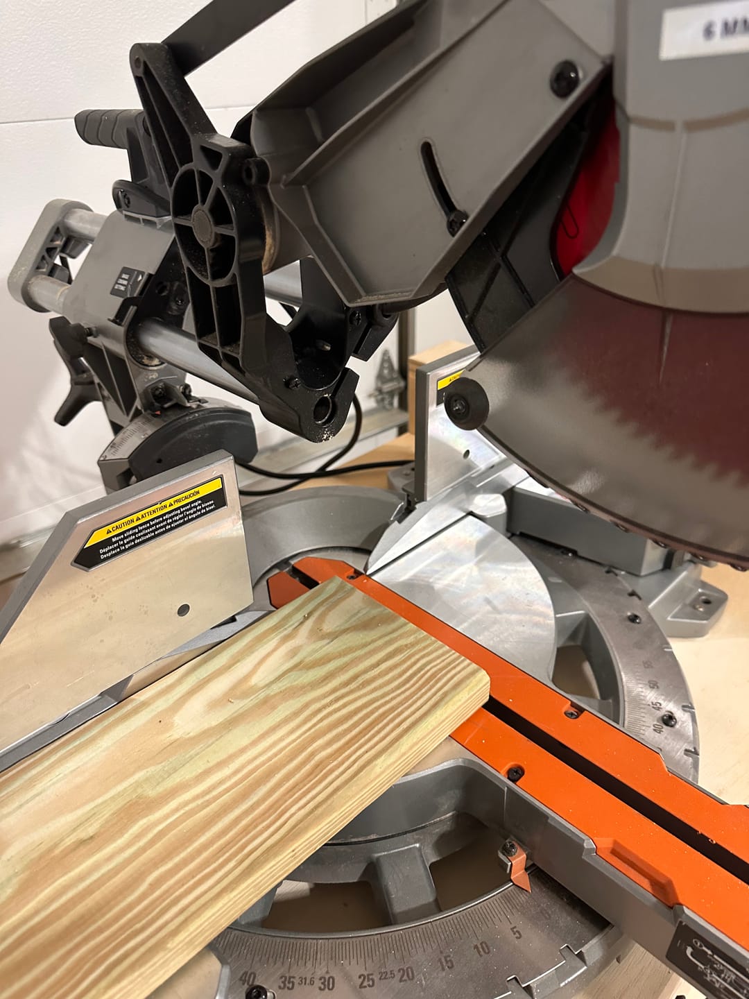 Customer photo review of Ridgid 12" Sliding Miter Saw Dust Collection Chute (R4222)