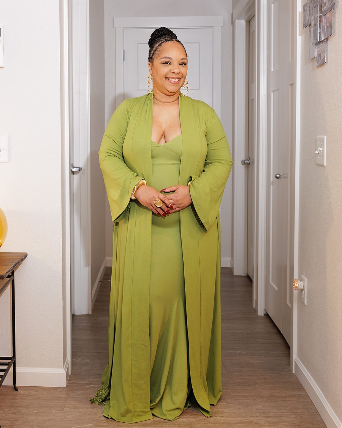 Customer photo review of The Princess Robe-Kiwi(Full length sleeve)