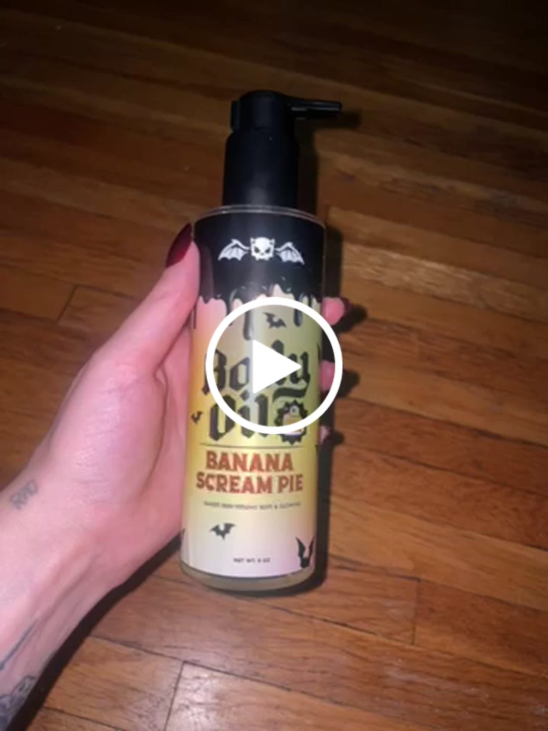Customer video review of Banana Scream Pie Body Oil