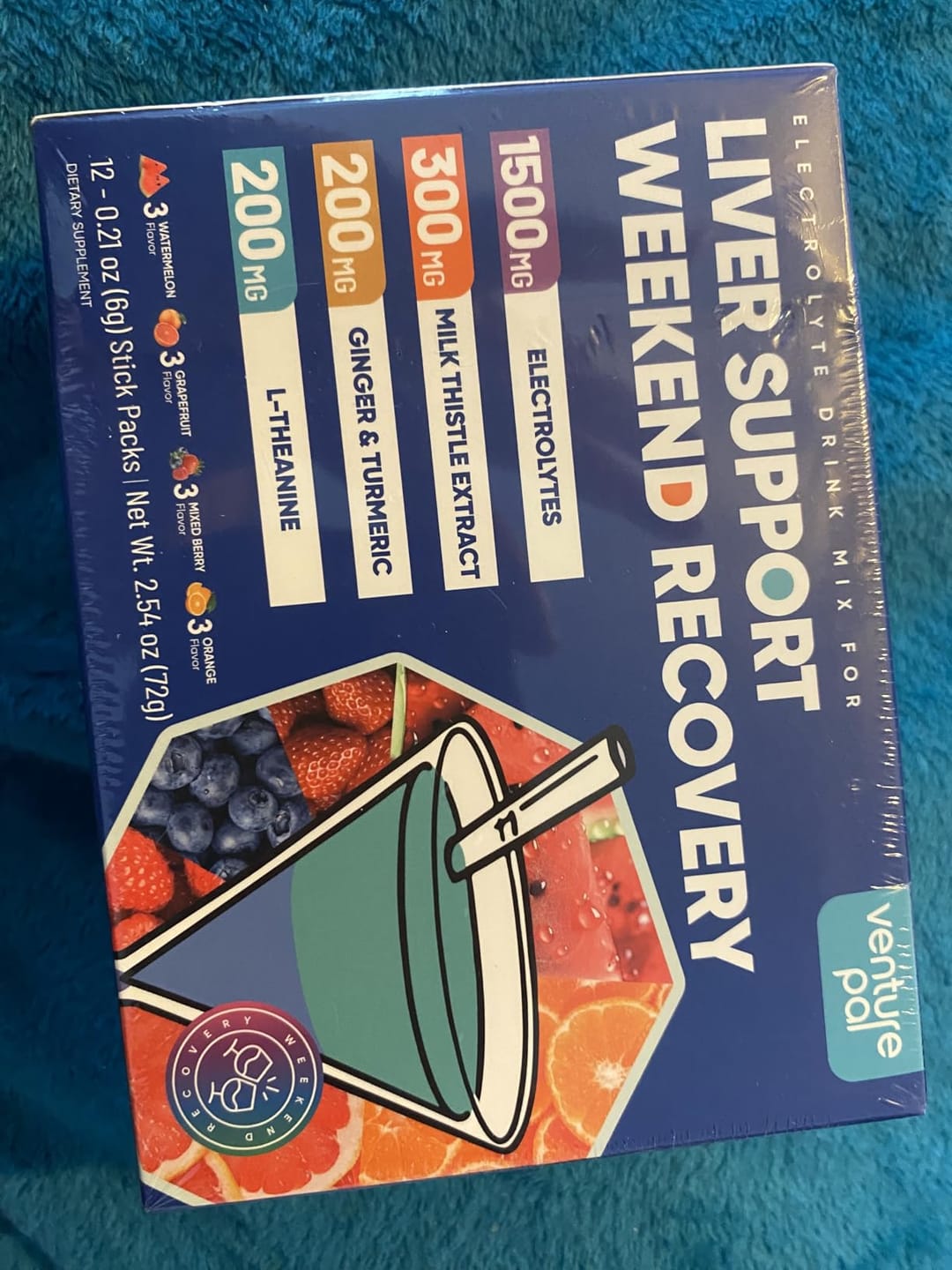 Customer photo review of Liver Support Sugar Free Electrolyte Powder Packets - Variety- 16 Sticks