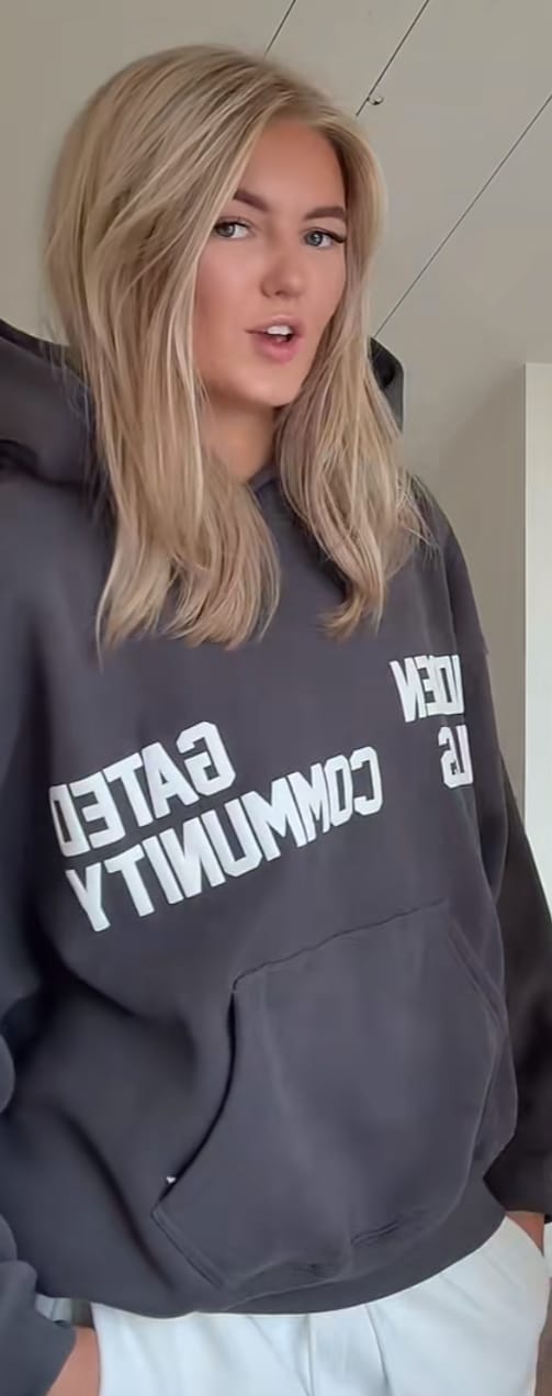 Customer photo review of GATED COMMUNITY HOODIE DARK GREY