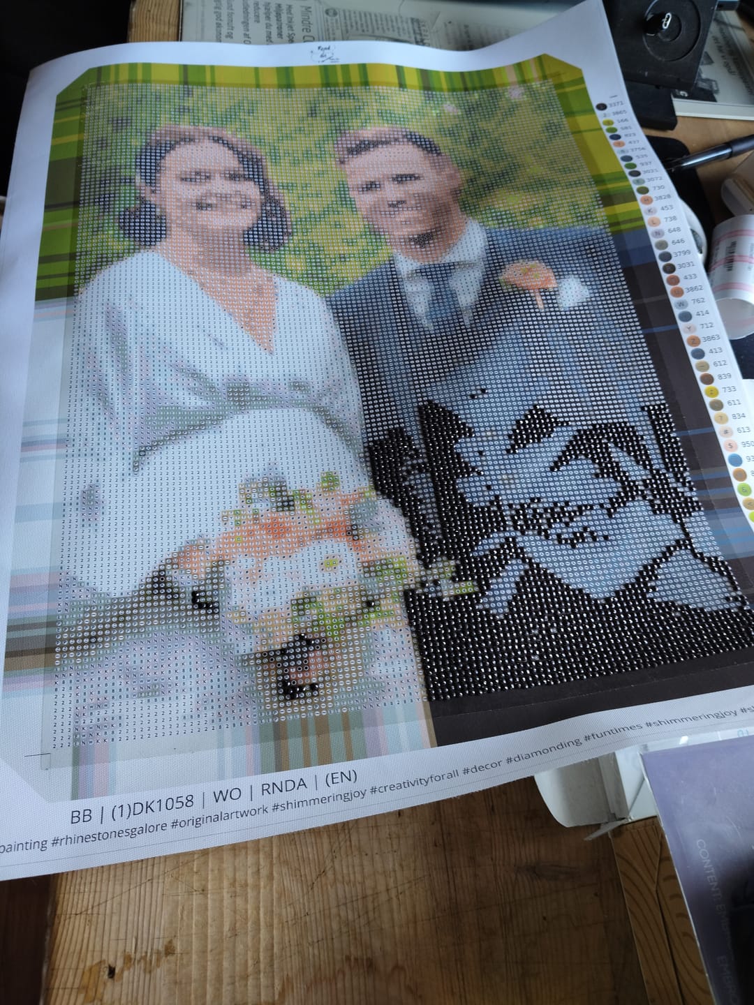 Customer photo review of DIAMOND PAINTING MED DIT EGET FOTO