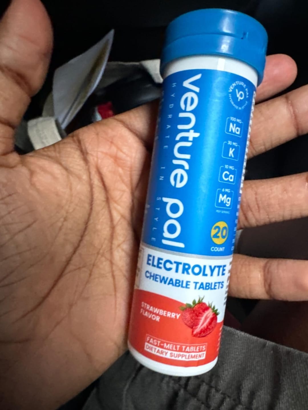 Customer photo review of Chewable Electrolyte Tablets - Variety Pack - 80 Tablets