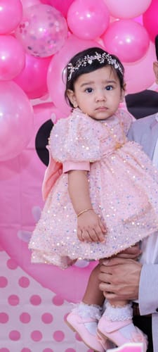 Customer photo review of Girl Formal Dresses Baby Girl Pageant Flowers Dress Toddler Sequins Cake Birthday Party Dress