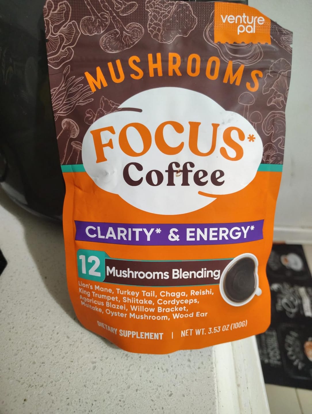 Customer photo review of 12 Mushrooms Focus Coffee - 40 Servings