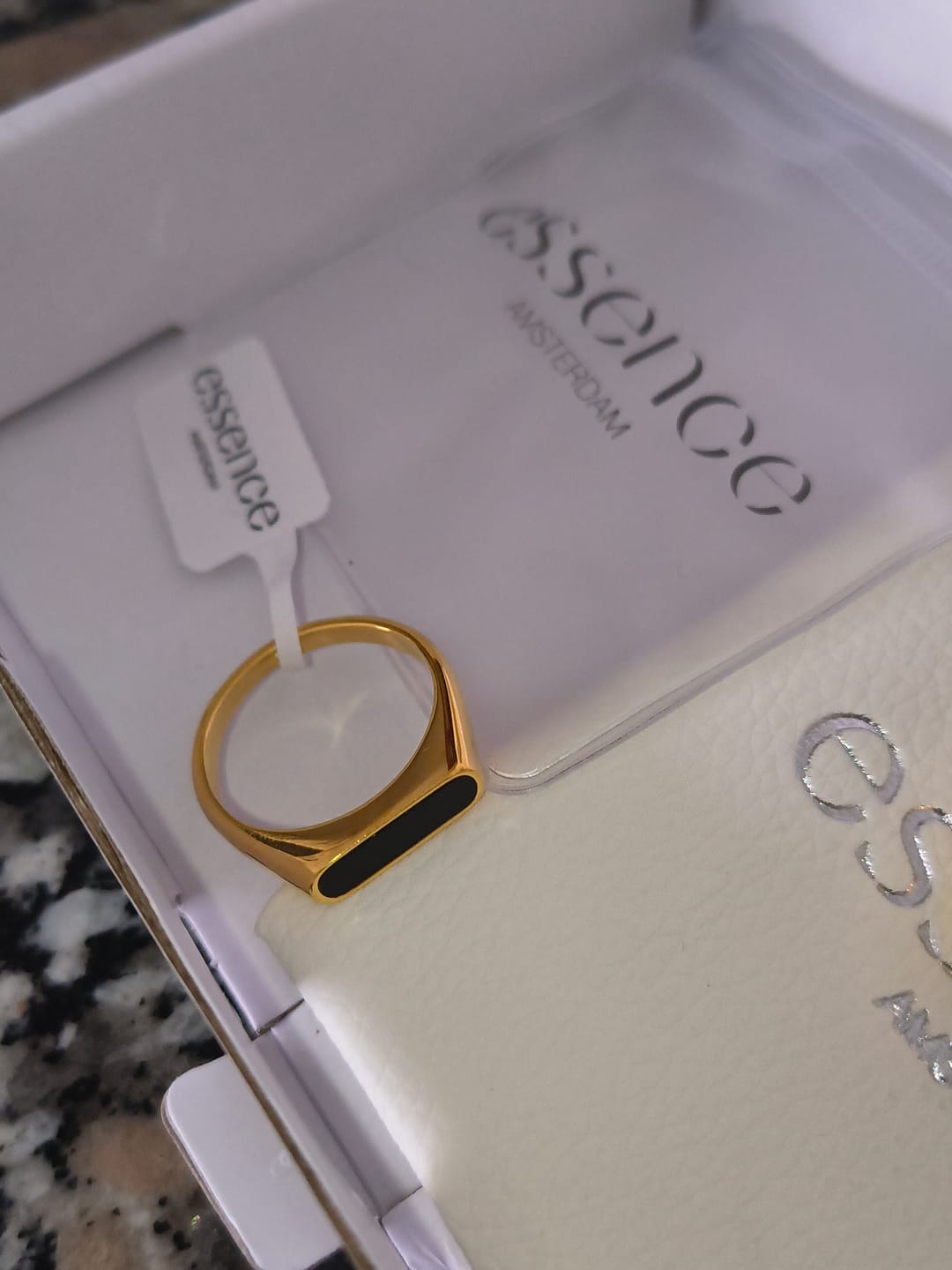 Customer photo review of Slick Signet Ring (Gold)