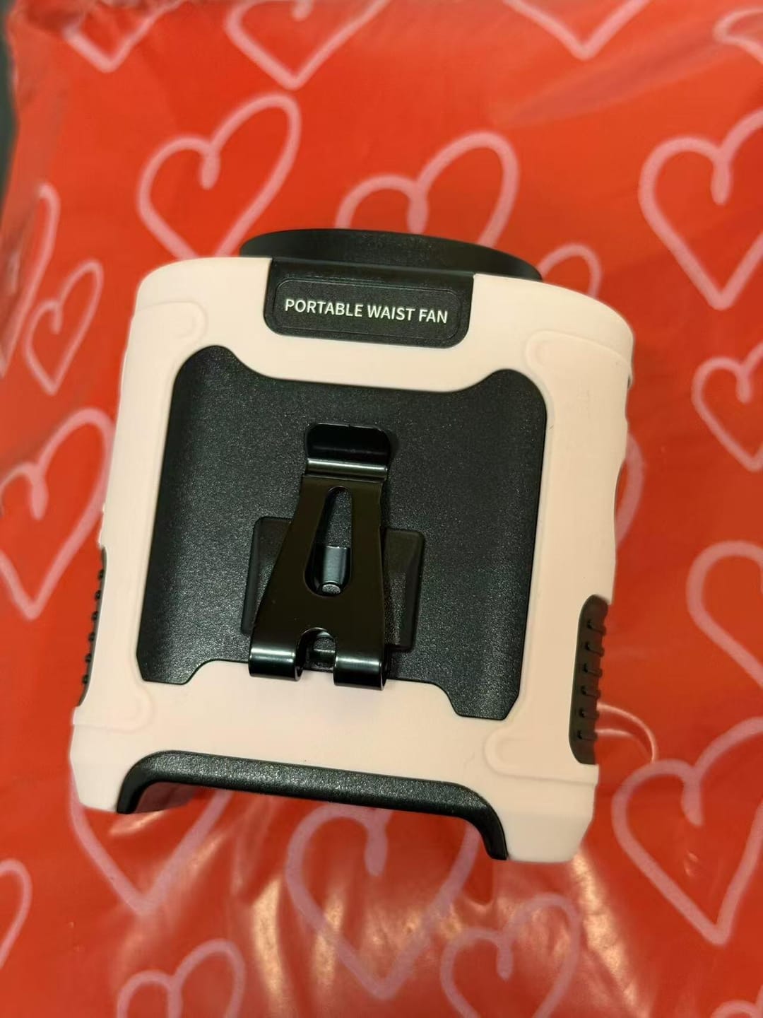 Customer photo review of 3-in-1 Waist Fan with Flashlight & Powerbank