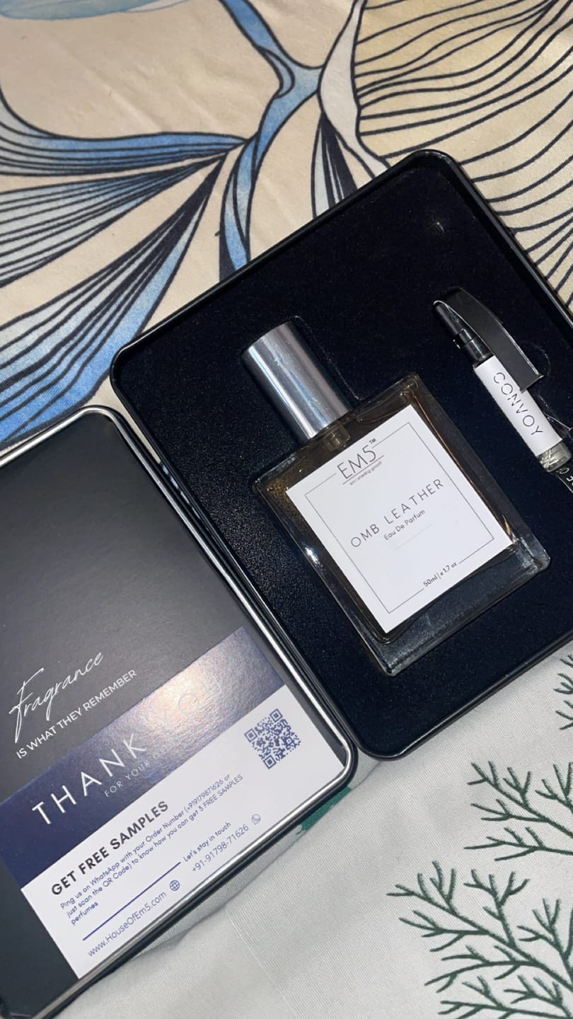Customer photo review of Omb Leather | Eau De Parfum