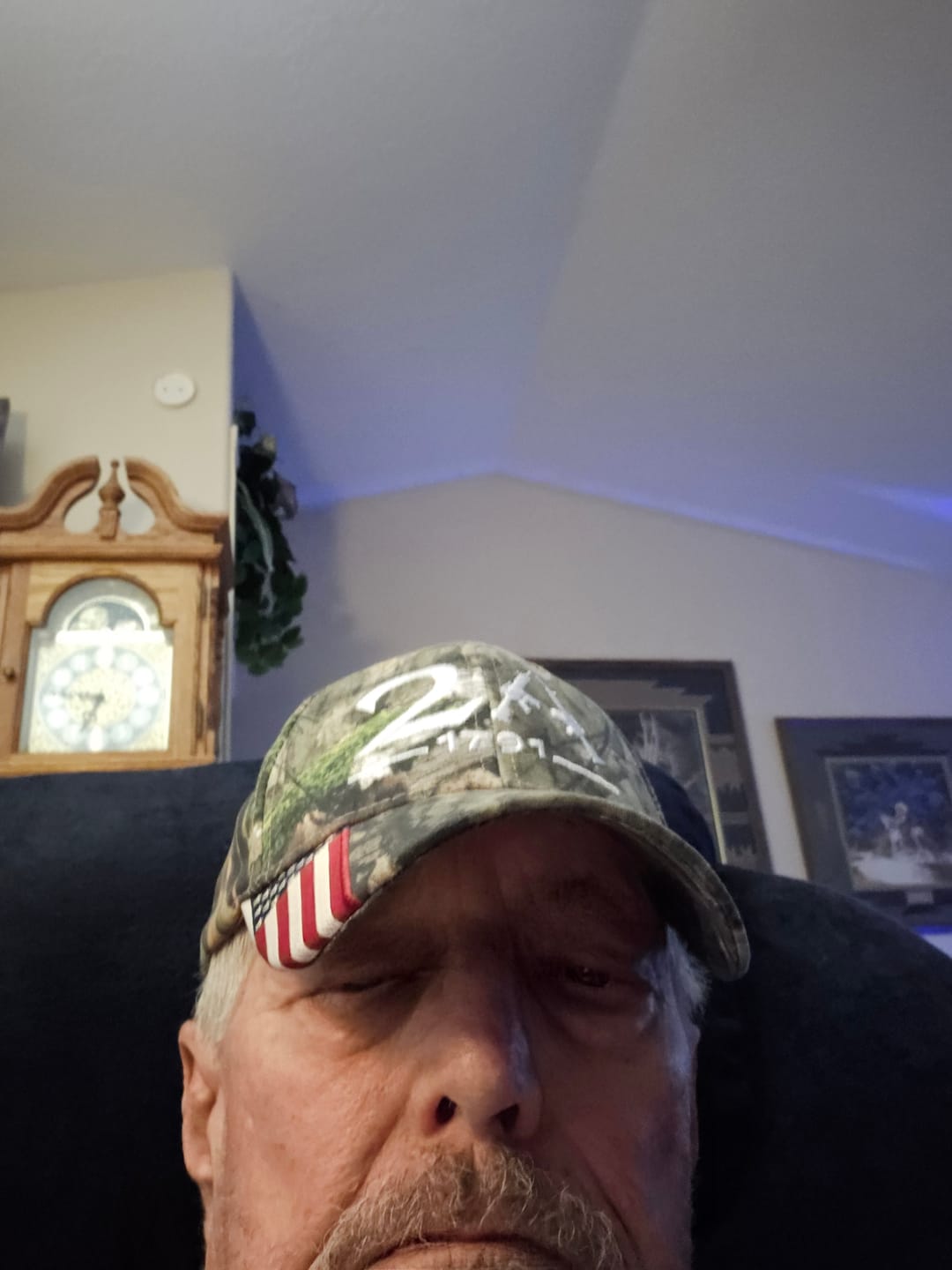 Customer photo review of 2nd Amendment 2A Limited Edition Camo Embroidered Hat