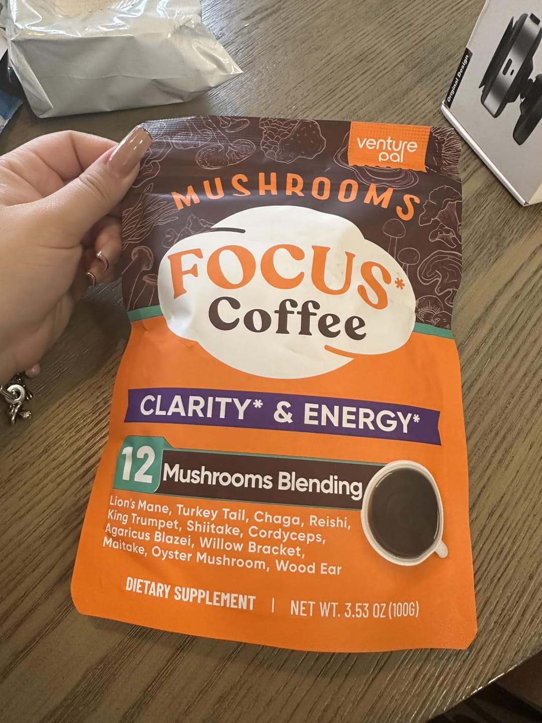 Customer photo review of 12 Mushrooms Focus Coffee - 40 Servings