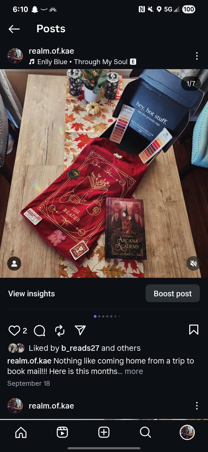 Customer photo review of probably smut book club subscription