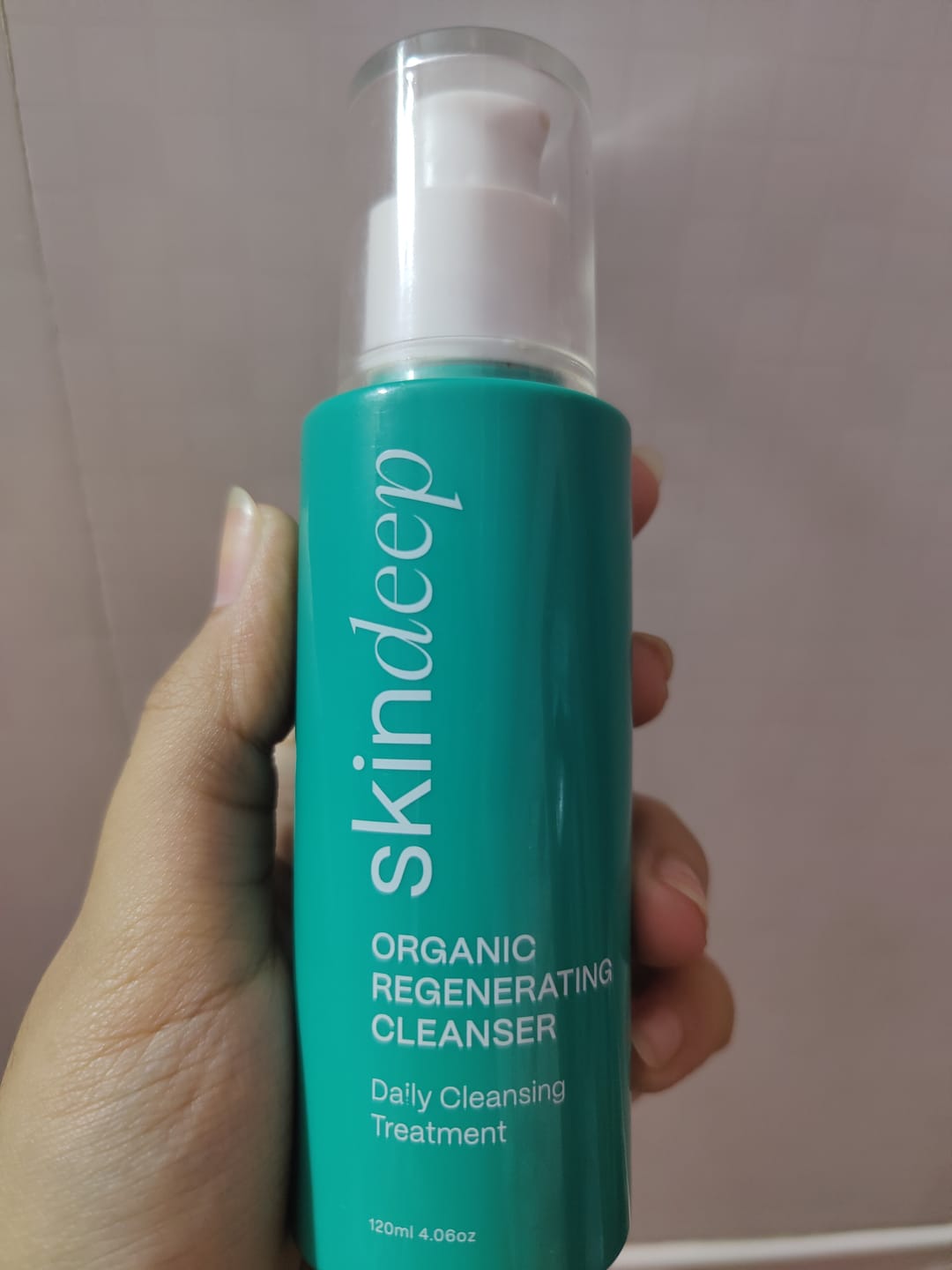 Customer photo review of ORGANIC REGENERATING FACE WASH - Daily Cleansing Treatment