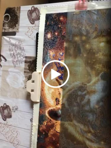 Customer video review of 5D Diamond Painting – Lunar Guardian Wolf